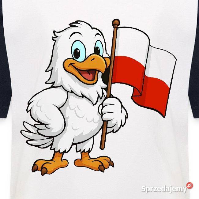 Koszulka bejsbolowa patriotyczna dziecięca Rozmiar 10 Dla Dziecka Kraków