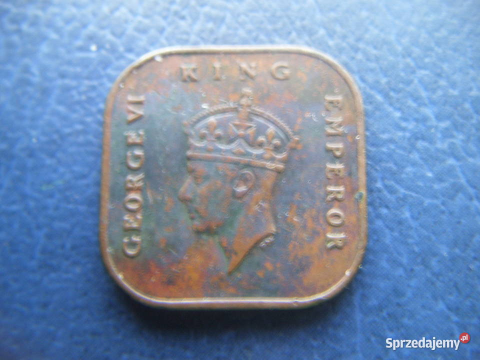 Stare monety 1 cent 1945 Malaje Lesko