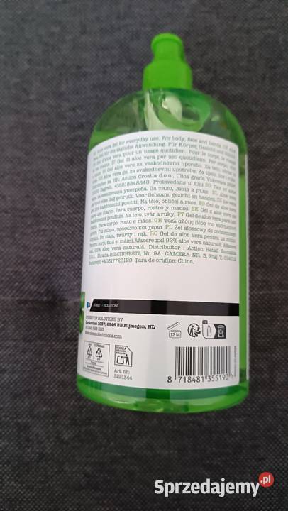 Aloes żel Nowy do ciała twarzy i rąk Aloe Vera Wrocław