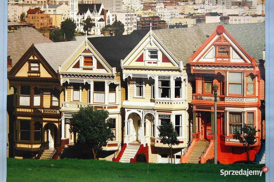 San Francisco Yesterday and Today plakat z USA wielokolorowy Lublin sprzedam