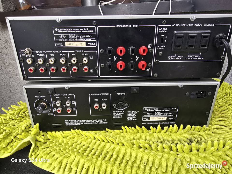 wzmacniacz magnetofon kenwood a7 deck x9 midi