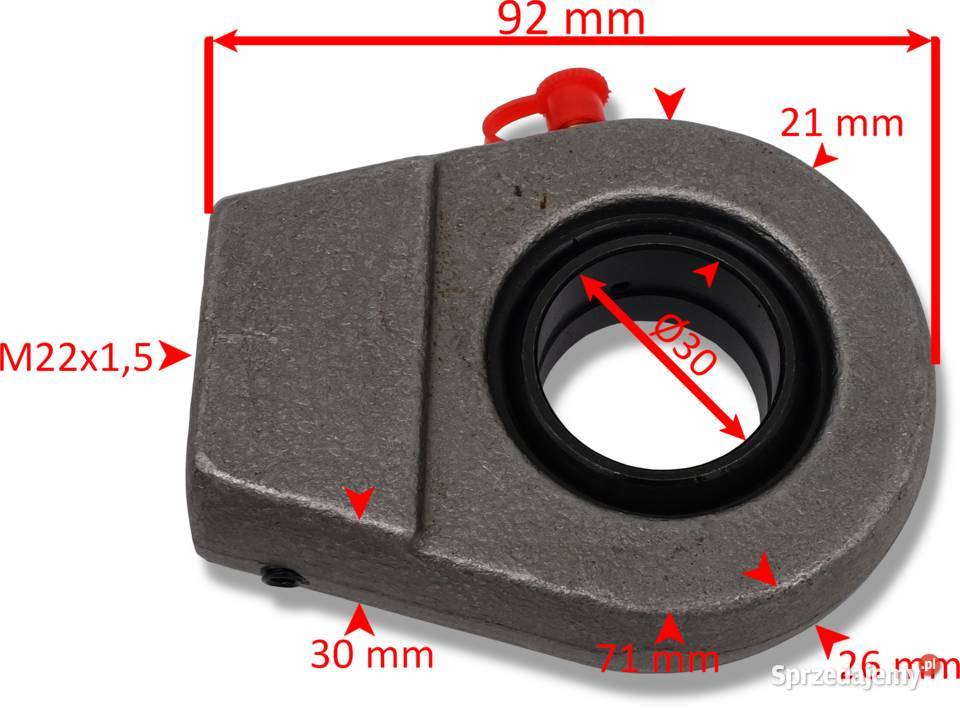 UCHO SIŁOWNIKA KT250 ŁOŻYSKO GE30 30mm M22x15 Solec Kujawski