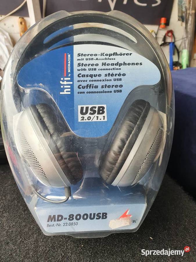 Słuchawki Monacore MD800 USB warmińsko-mazurskie Olsztyn