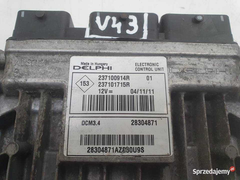 Renault Scenic III 15 DCI STEROWNIK SILNIKA Janów