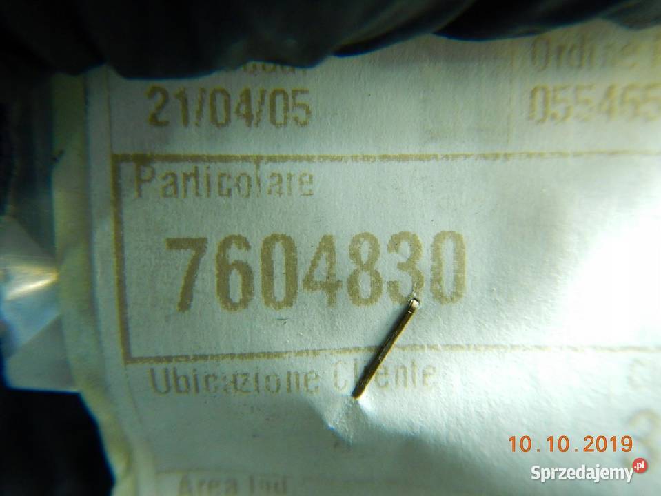 KOREK WLEWU OLEJU FIAT CROMA TURBO 9096 7604830