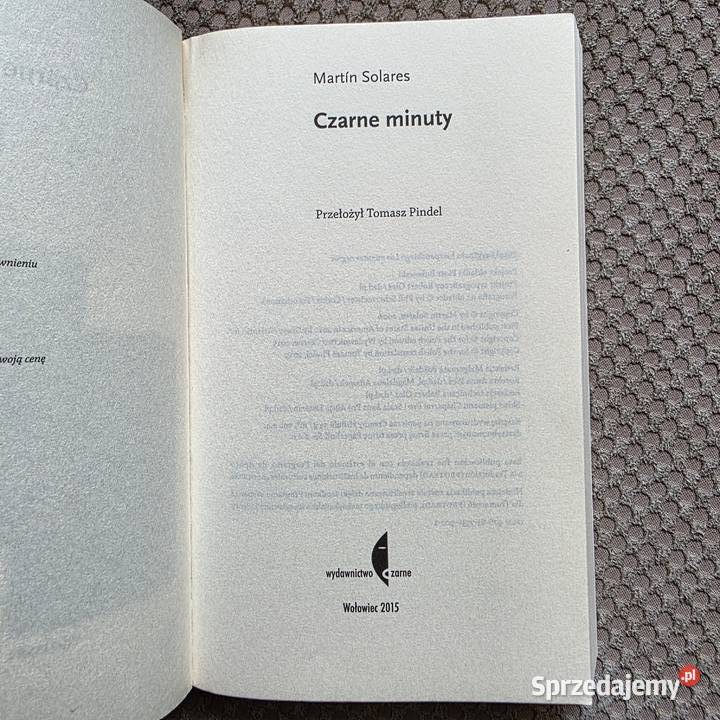 Czarne minuty Martn Solares miękka Kraków sprzedam