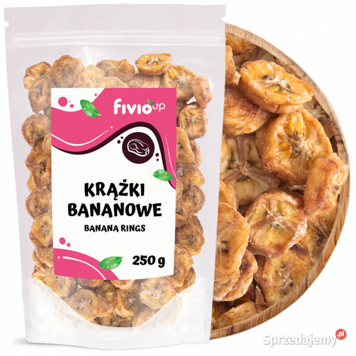 fivio Krążki bananowe 250 g Brzozów sprzedam
