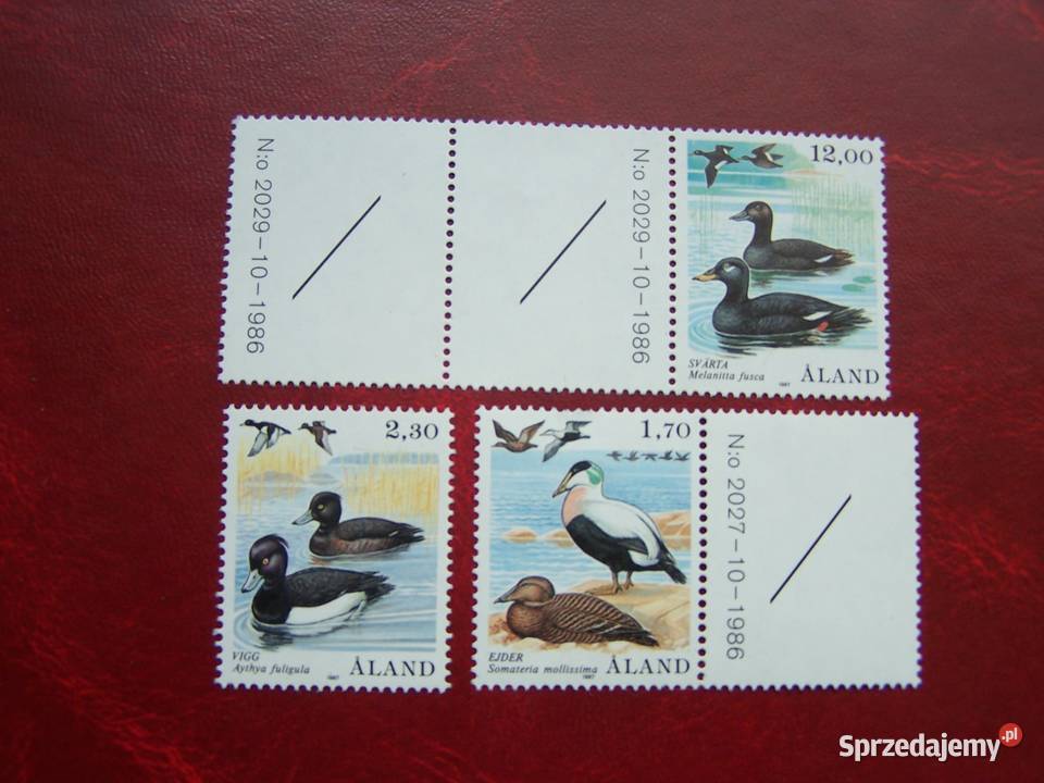 Aland 1987 MNH Mi 2022 Fauna ptaki śląskie Tychy