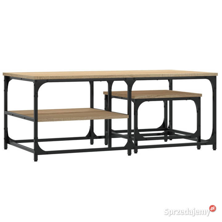 Stoliki wsuwane pod siebie 2 dąb sonoma WM835395
