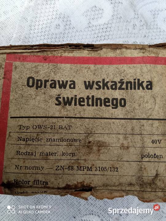 OWS 21 Ba 2W V z neonówką oprawka oprawa lampka Żnin