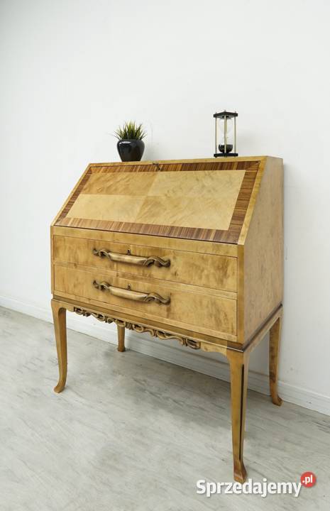 Antyk drewniany sekretarzyk z lat 40tych Jerka