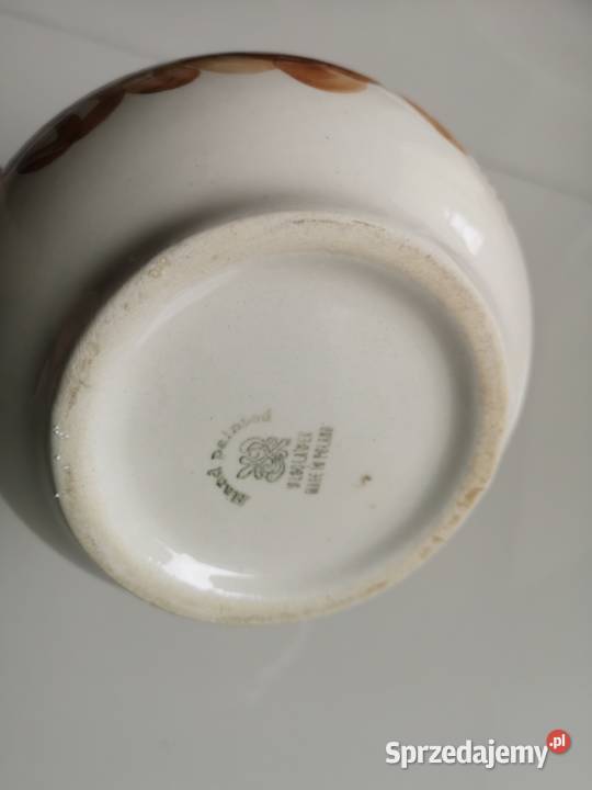 Dzbanek fajans Włocławek PRL vintage