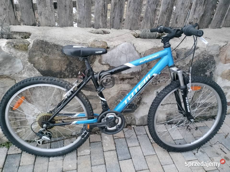 Totem superman niebiesko czarny rower górski