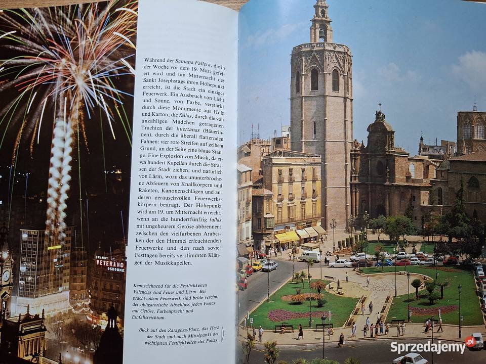 Hiszpania Spanien Ganz Valencia j niemiecki Mapy i przewodniki Kraków