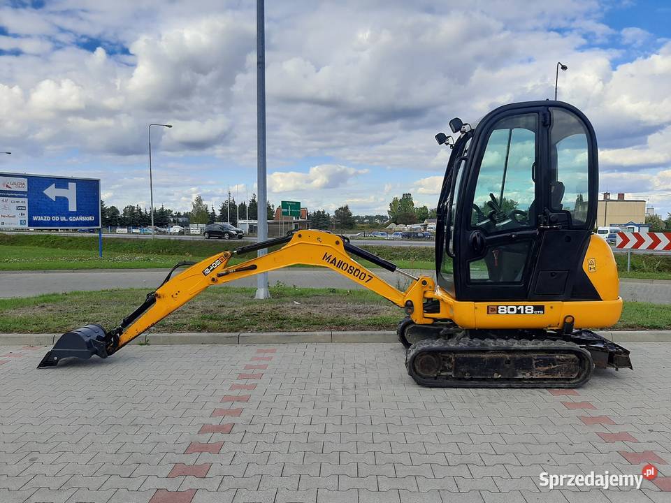 JCB 8018 CTS 2015r 2200mth GWARANCJA LEASING pełny VAT Gniezno sprzedam