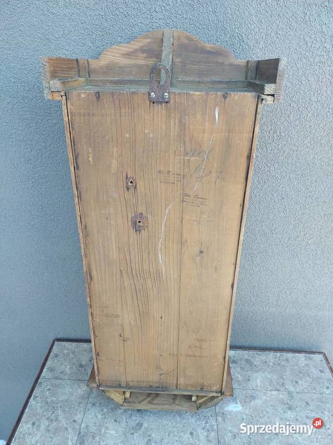 S125 Skrzynia obudowa starego zegara witrynka