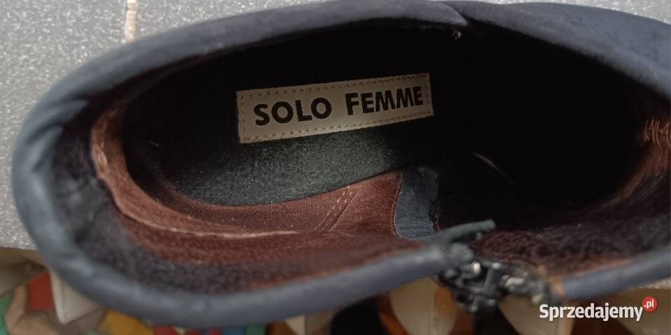 Botki Damskie Solo Femme Czarne Opole sprzedam