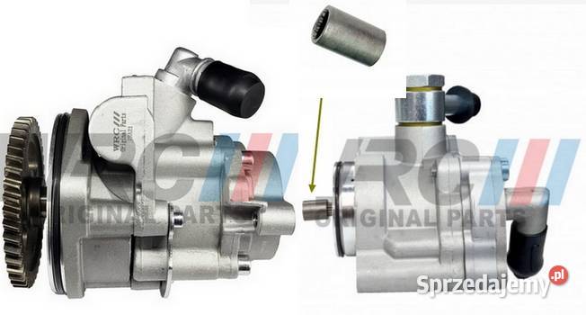 Łącznik napęd pompy wspomagania z pompą vacuum