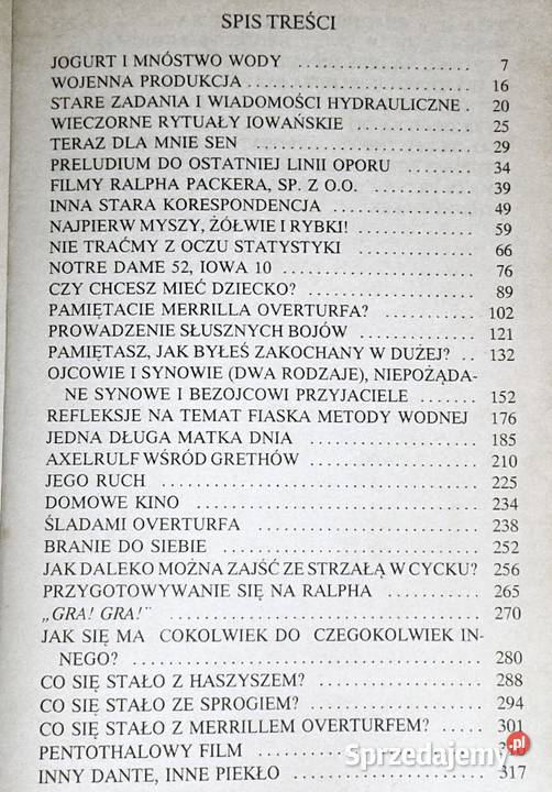 Metoda wodna John Irving Rok wydania 1993