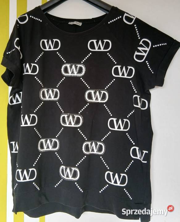 XL48 Bawełniany tshirt bluzka The Wess biały Gliwice