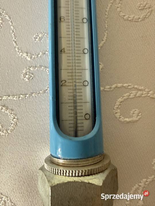 Termometr przemysłowy 0200C szklany w metalowej Czerwionka-Leszczyny sprzedam