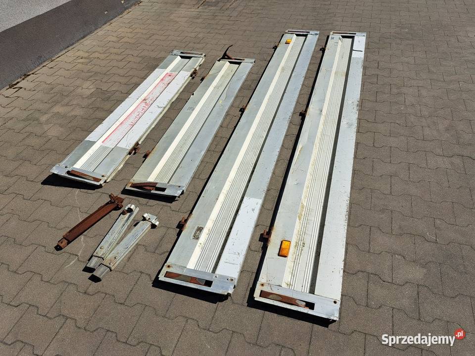 Burty aluminiowe do przyczepki towarowej Burty Piecewo