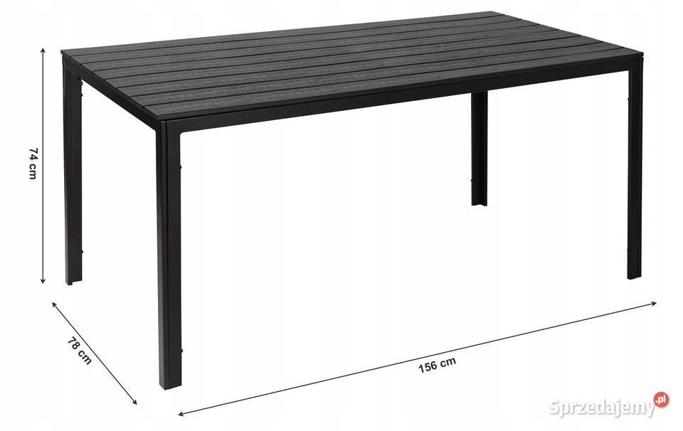 Stół ogrodowy 6osobowy 156x78 polywood meble na