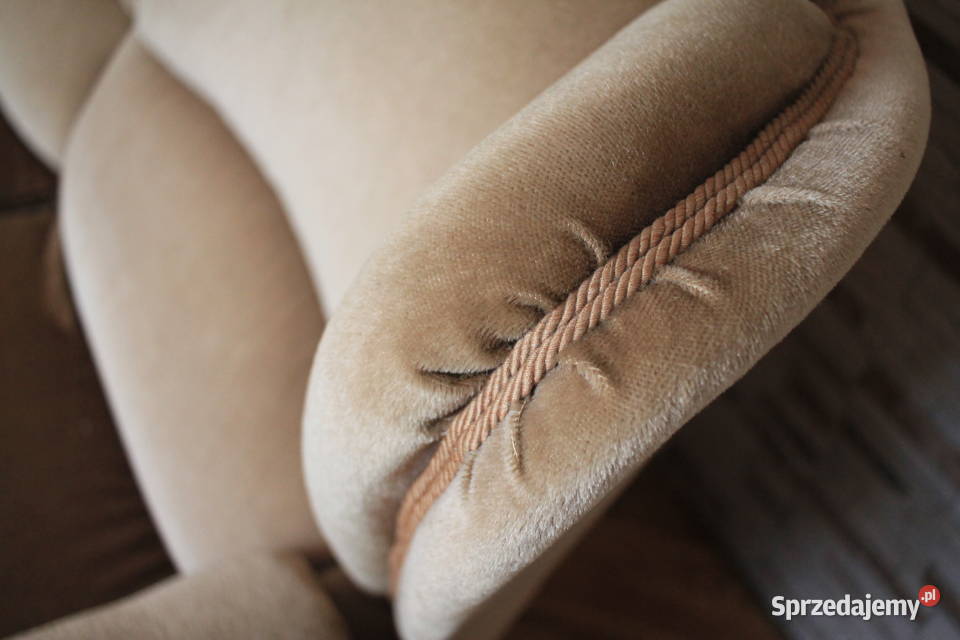 Piękny komplet wypoczynkowy trójka fotel