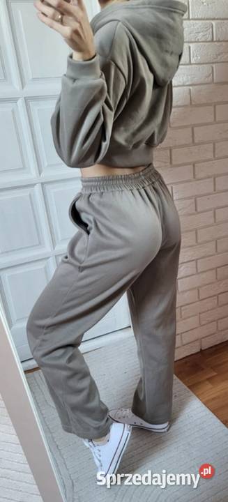 Świetny komplet krótka bluza dresy 36 S sprzedam