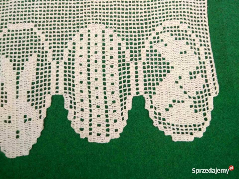 PV62 Firanka szydełkowa Wielkanoc jajka pisanki Chojna