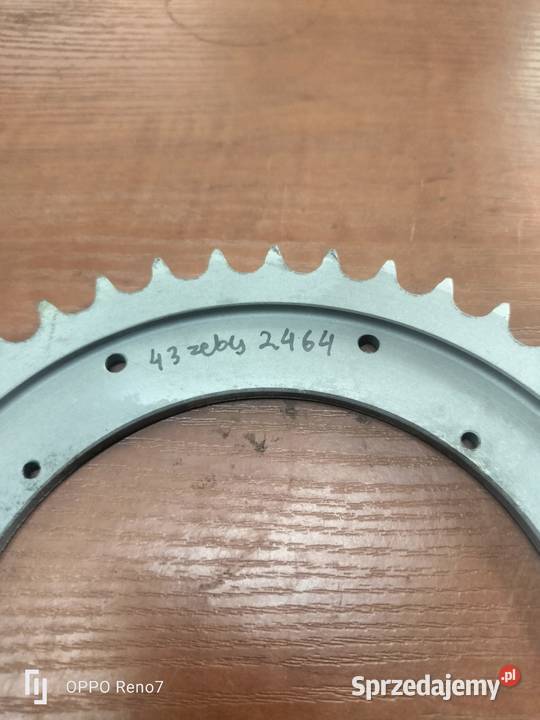 Zębatka tył 43 zęby WSK 125 Łubno