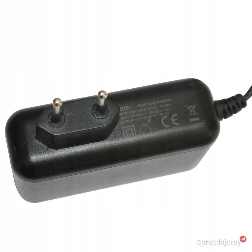 Zasilacz Ładowarka DC 12V 3A 36W 5525 DVE Kobyla Góra sprzedam