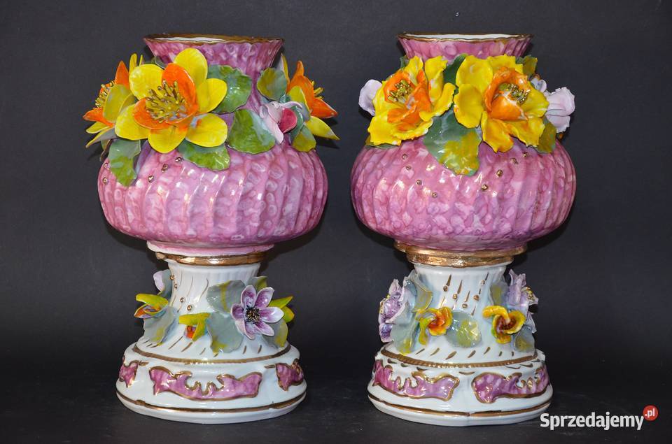 Porcelana Roceram Wazon waza Camelia do kolekcji Środa Wielkopolska
