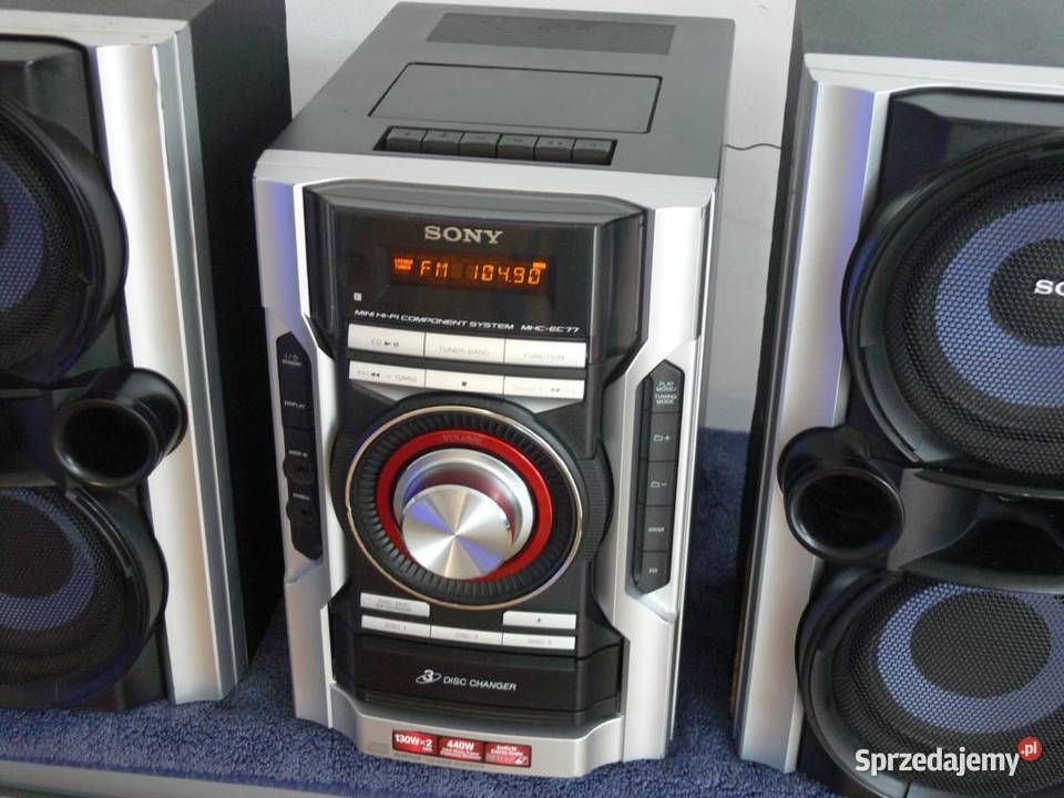 Wieża stereo Sony HCDEC77 kolumny 2 x 130 wat podkarpackie Jasło