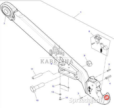 Fendt Vario 1038 1042 1046 1050 GEN 3 Cięgno Jastrzębniki