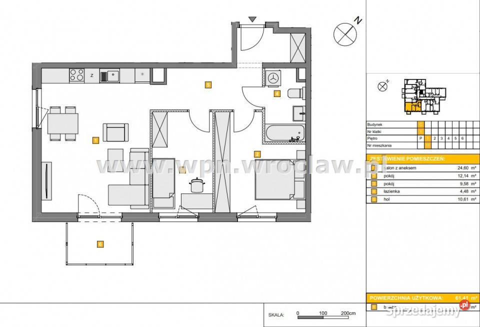 sprzedaży mieszkania Wrocław 6141m2 3pokojowe dolnośląskie