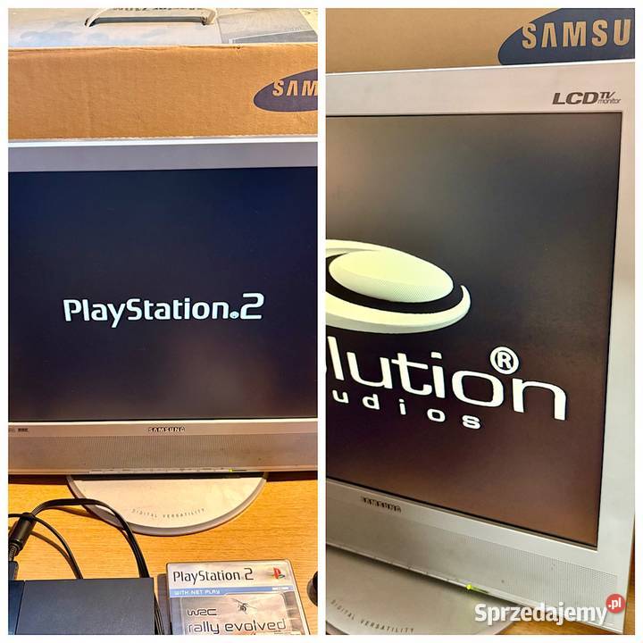 Zestaw PlayStation 2 z monitorem SyncMaster sprzedam