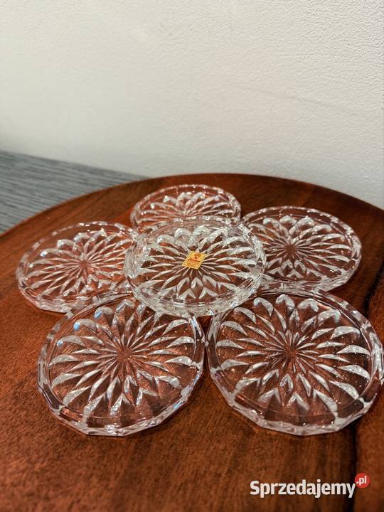 Kryształowe podkładki na kieliszki Cybinka