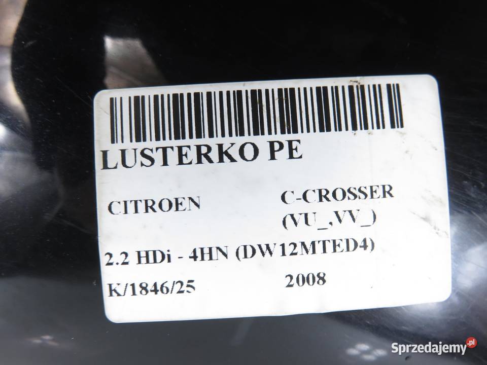 LUSTERKO PRAWE CITROEN CCROSSER 7 PIN KTZ X42 małopolskie sprzedam