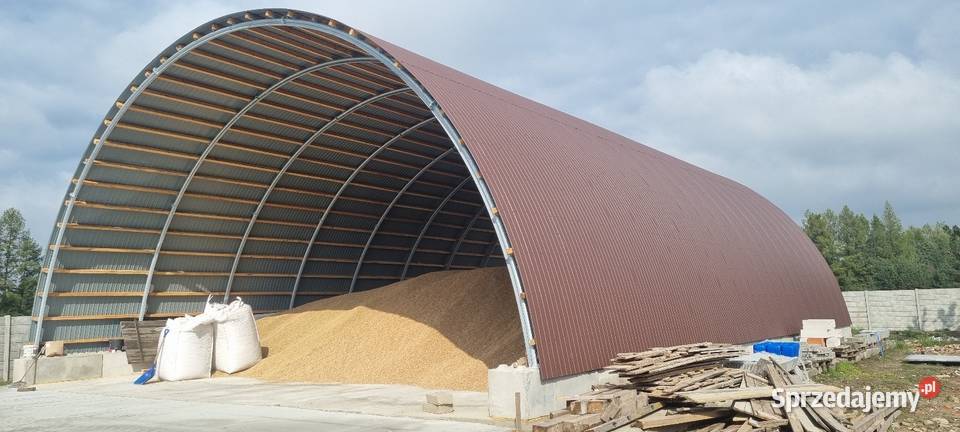 Hala łukowa 145 x 30m wiata garaż magazyn obora