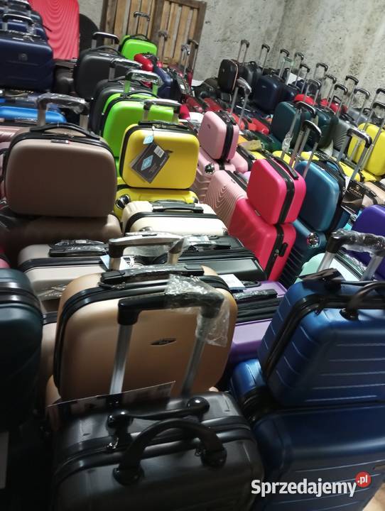 Walizki średnie na 4 kołach z abs podróżne Lublin
