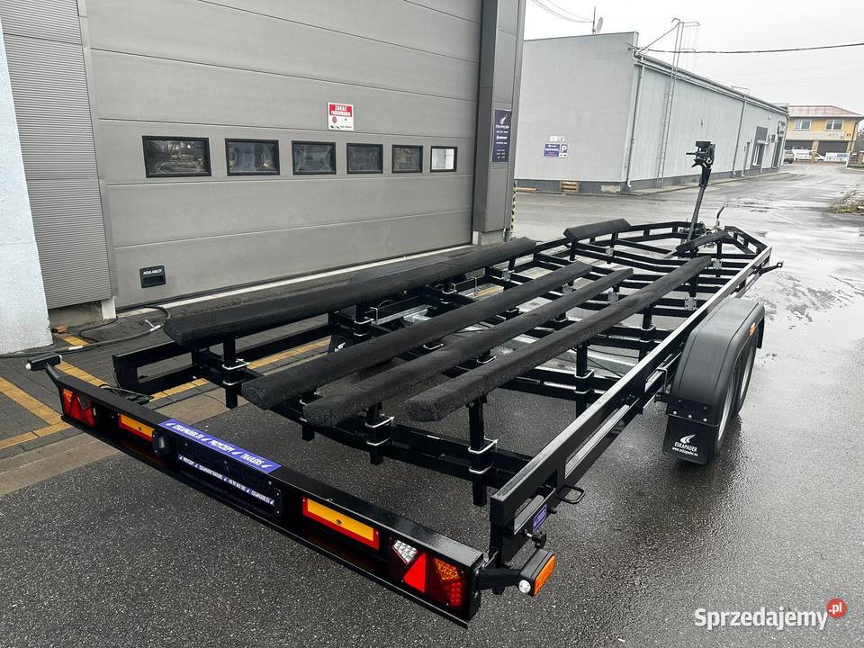 RĘKI Nowa przyczepa podłodziowa DMC 3500 2 osie Płock