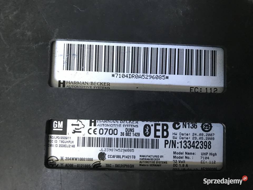 OPEL INSIGNIA Astra MODUŁ STEROWNIK BLUETOOTH osobowe Części samochodowe dolnośląskie Bolesławiec