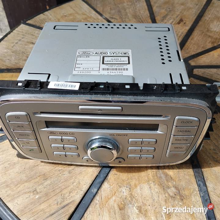 Oryginalne Radio CD Ford 6000CD 2DIN Ford Focus Pozostałe Pozostałe Zbąszyń