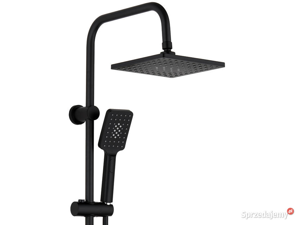 Deszczownica prysznic 15m 95 czarny kwadrat ABS Łódź sprzedam