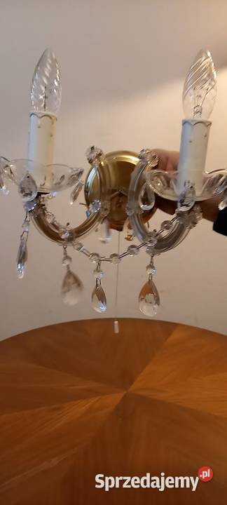 Dwuramienny kinkiet z kryształami Skierniewice