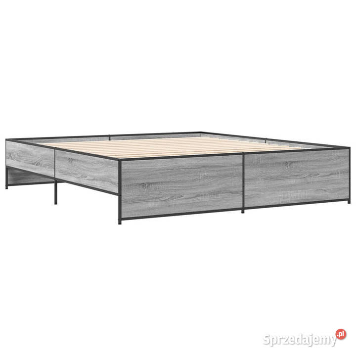 Rama łóżka szary dąb sonoma 200x200 WM3279870