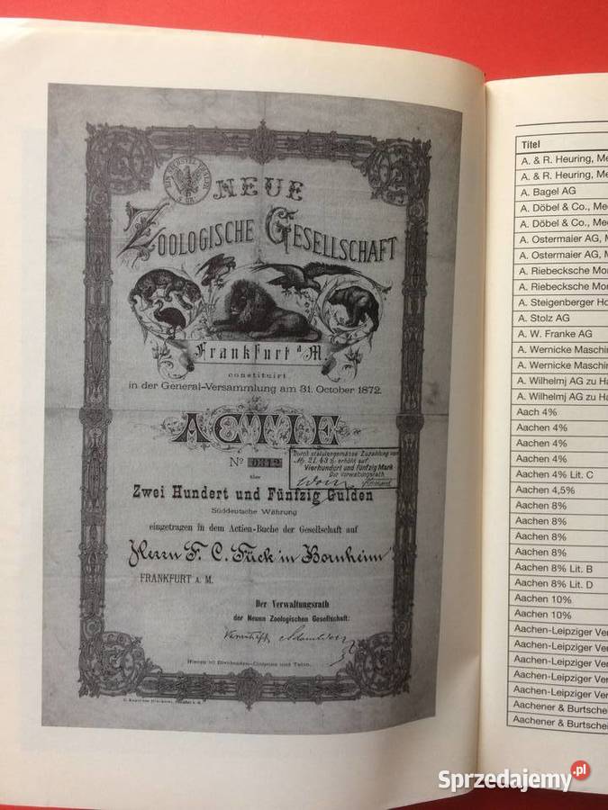 2854 Historyczne Papiery Wartościowe zachodniopomorskie Szczecin