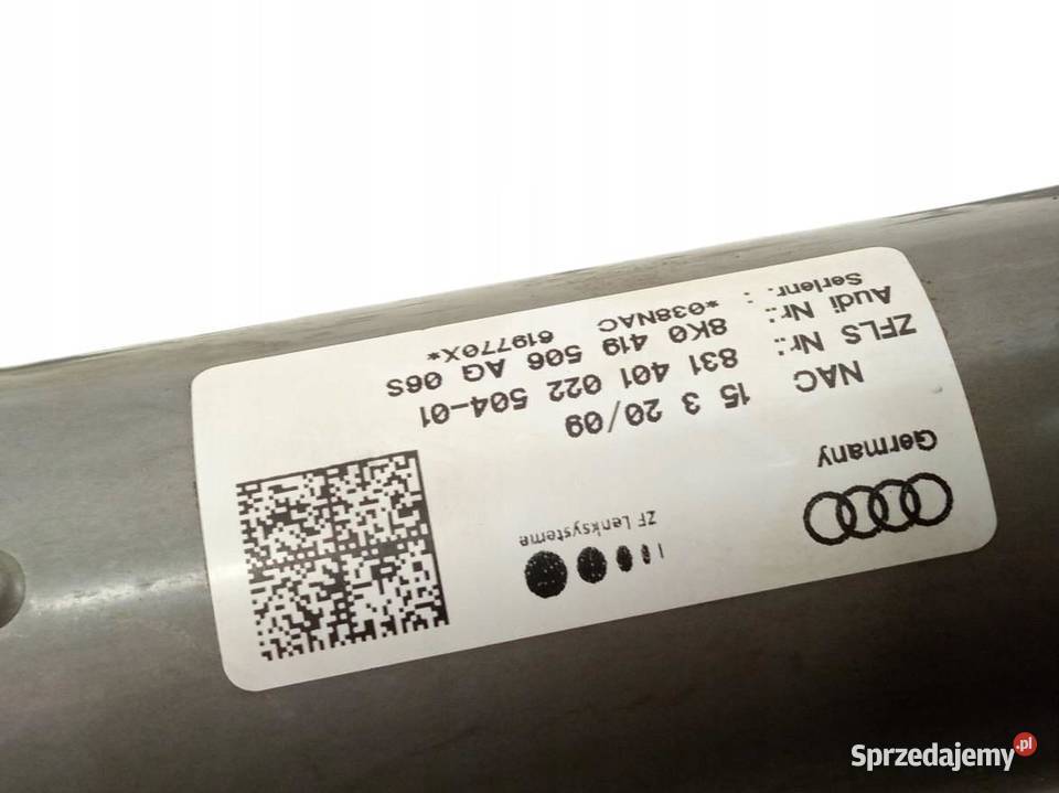 KOLUMNA KIEROWNICZA EUROPA 8K0419506AG Audi A4 Rok produkcji 2009 Kolumny kierownicze