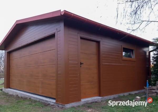 Garaż ocieplany z płyty warstwowej blaszak wiata 36m2 Bielsko-Biała